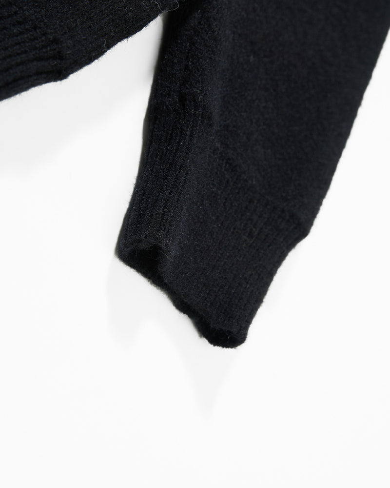 floral jacquard pullover sweater