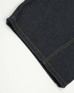 Distressed washed straight-leg pants