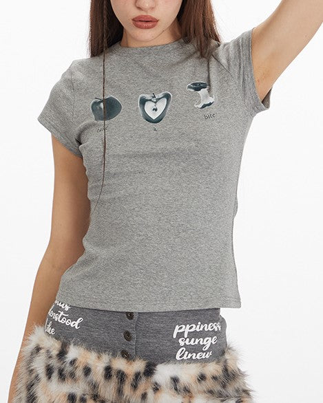 Apple crew neck short sleeves