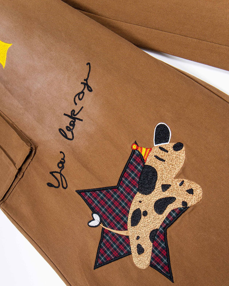 귀엽고 심플한 데님 팬츠