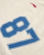 レトロプリントのスポーツスウェットシャツ