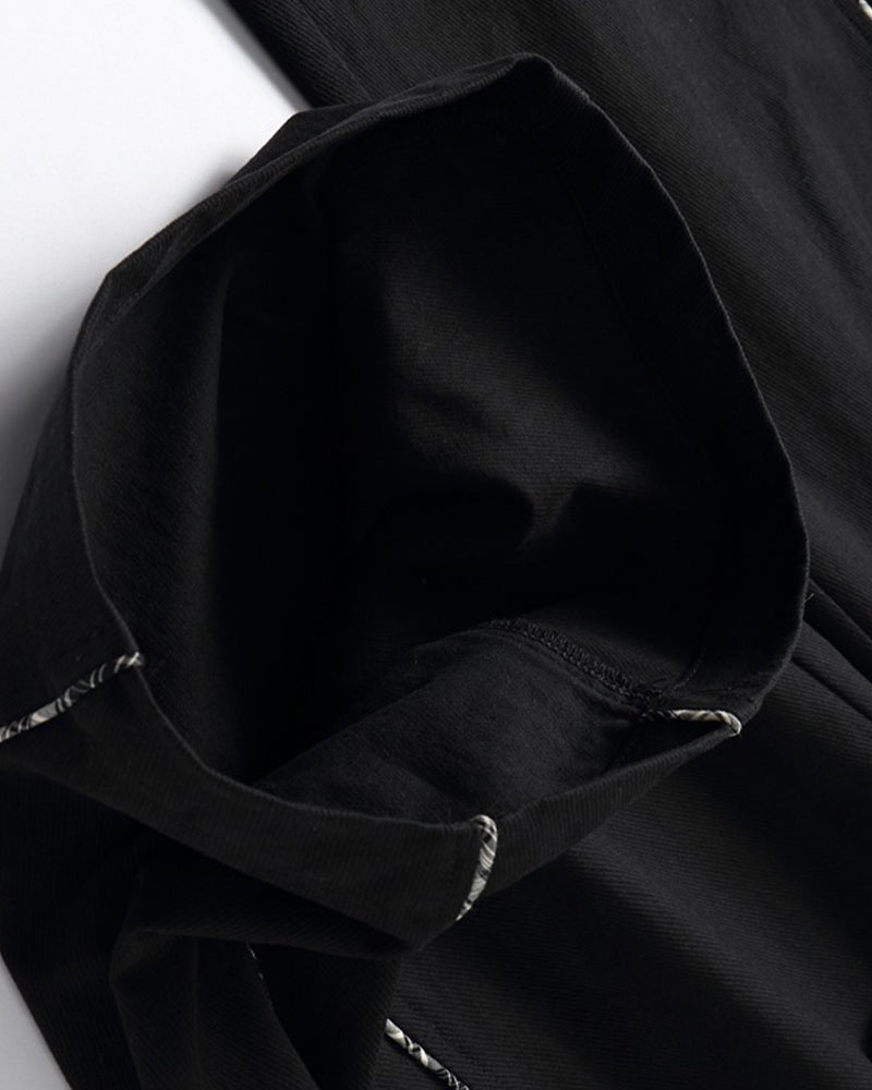 Checked Trousers with Belt