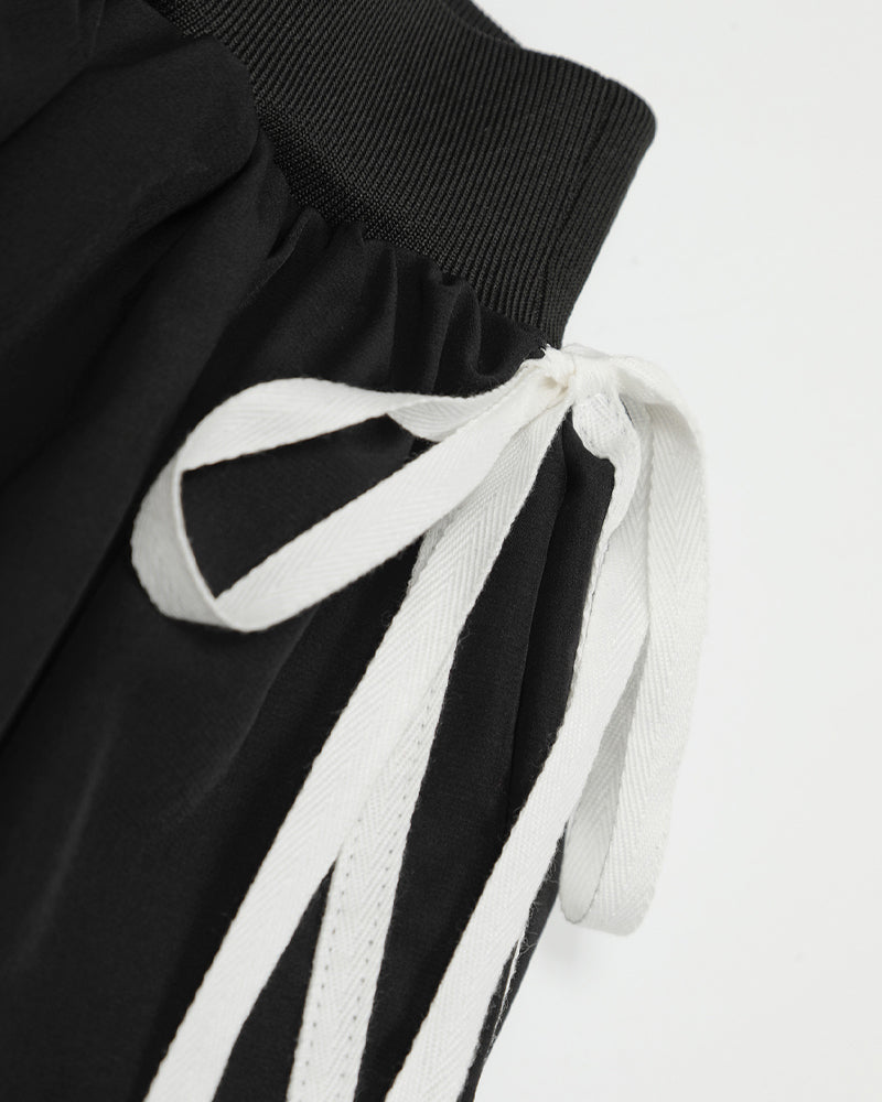 Contrast color design short skirt