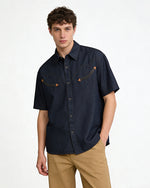 Color-block Patchwork Casual Shirt