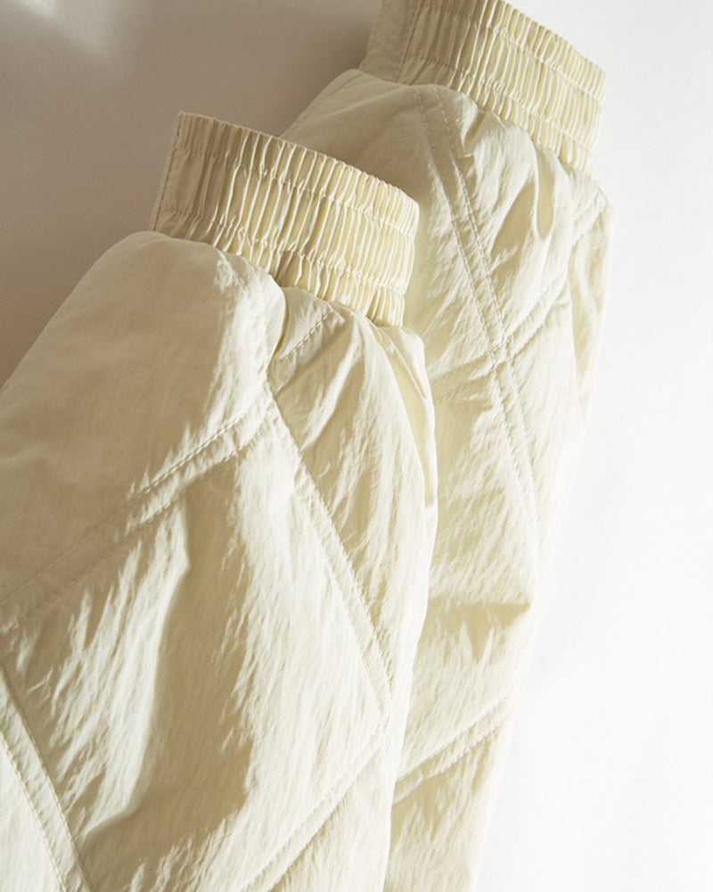 ダイヤモンドチェックの暖かいコットンジャケット