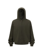 430g Fleece-Lined Zip-Up Hoodie