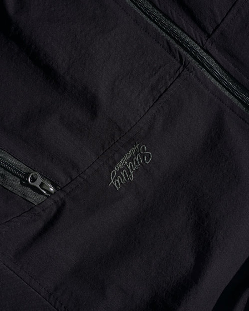 コントラストカラーのパッチワーク万能ジャケット