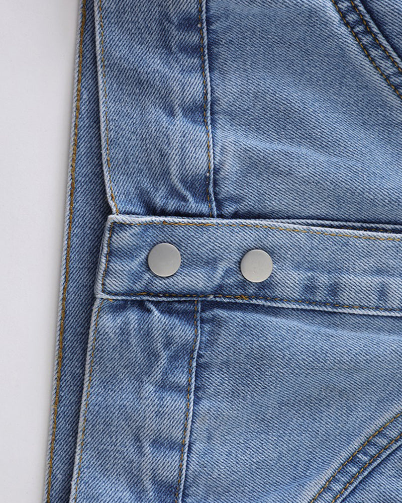 ウォッシュ加工スタンドカラージャケット