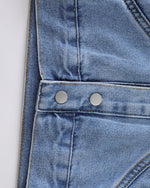 ウォッシュ加工スタンドカラージャケット