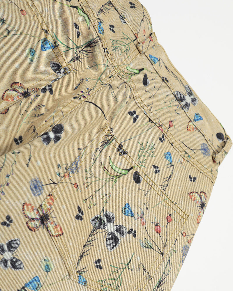 全面プリントのワークジーンズ