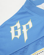 Retro sports style V-neck short sleeves