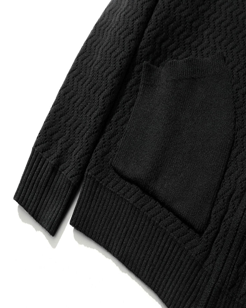 カジュアルレトロニットカーディガン