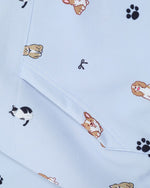 面白い子犬のフード付きスウェットシャツ