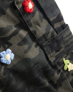 レトロシンプルデニムショートパンツ