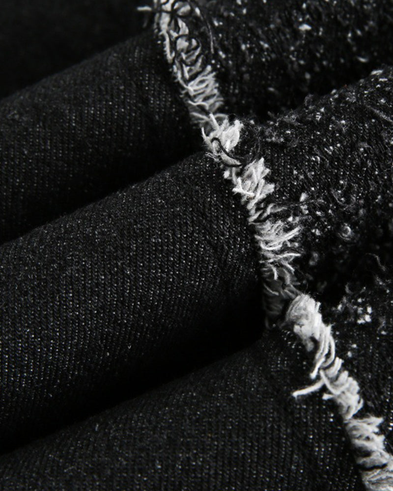 カジュアルなウォッシュデニムジャケット