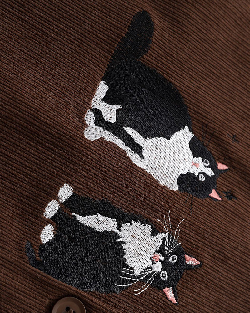 かわいい子猫の半袖シャツ