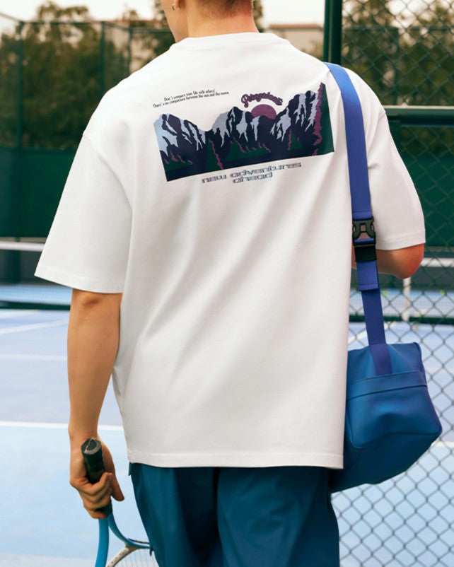 Mountain loose short sleeves