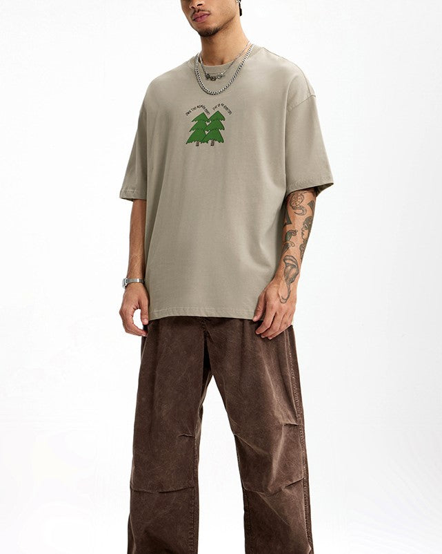 Casual cotton short sleeves