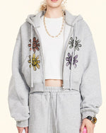 クロップドポケットジップアップジャケット