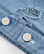 ダメージ加工のウォッシュジャケット