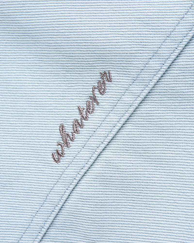 カジュアルなダメージ加工のカラーブロックジャケット