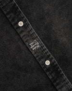 washed distressed long-sleeved shirt