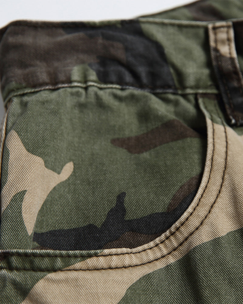 迷彩カーゴカジュアルパンツ