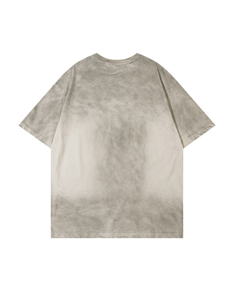 ウォッシュ加工のゆったりとした半袖