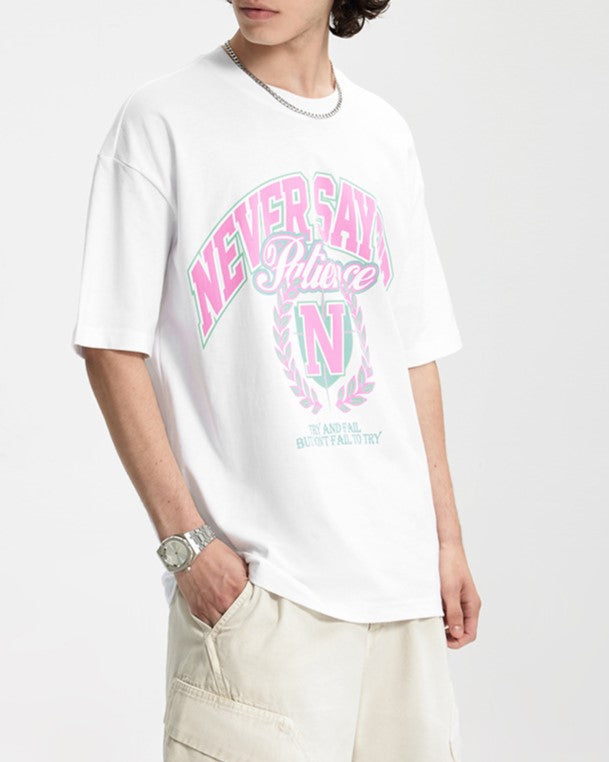 カレッジプリントの半袖