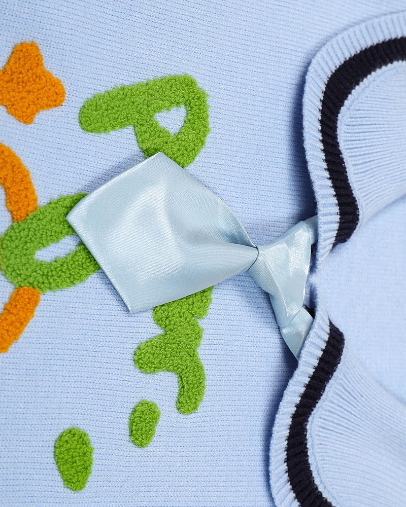 재미있는 패턴 풀오버 스웨터