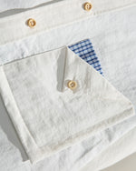 Faux two-piece long-sleeved shirt