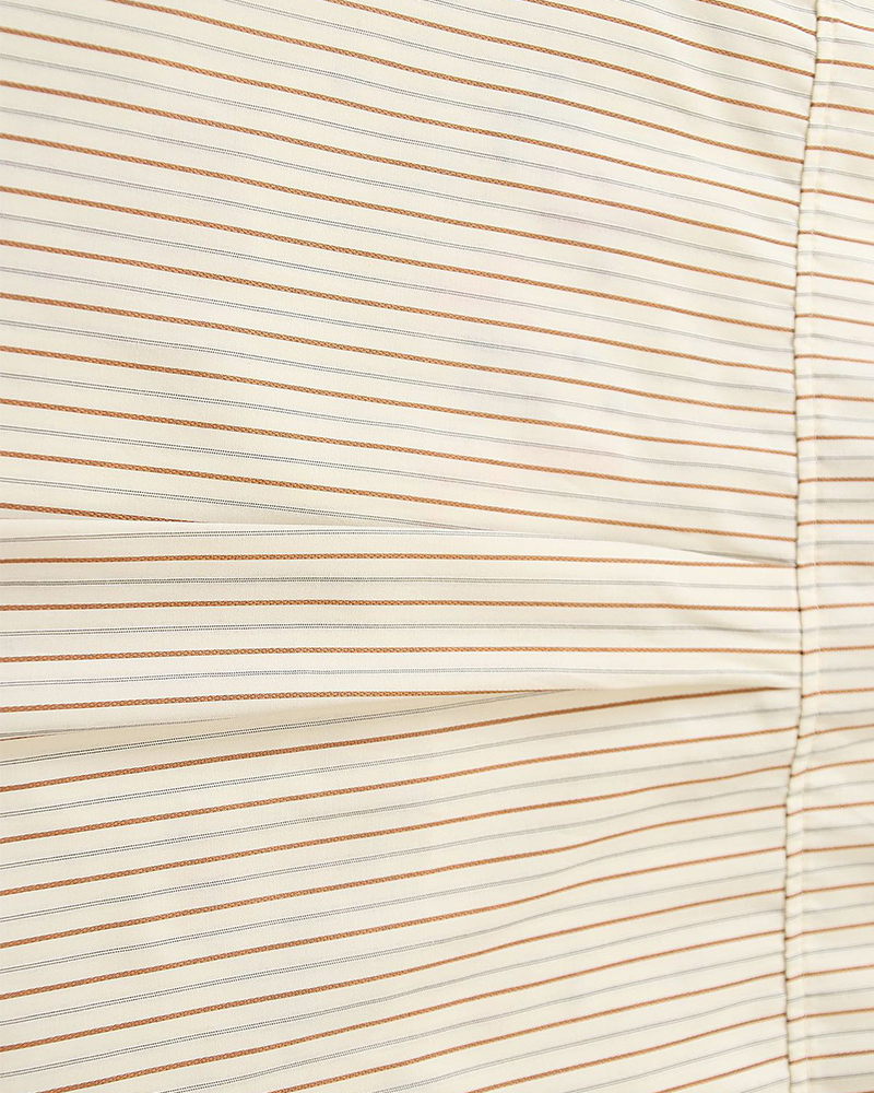 Contrast color plaid long-sleeved shirt