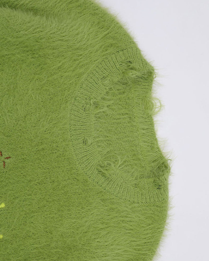 楽しい柄のセーター