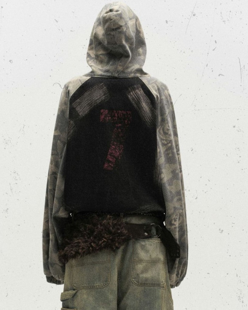 グラフィティ迷彩ジャケット