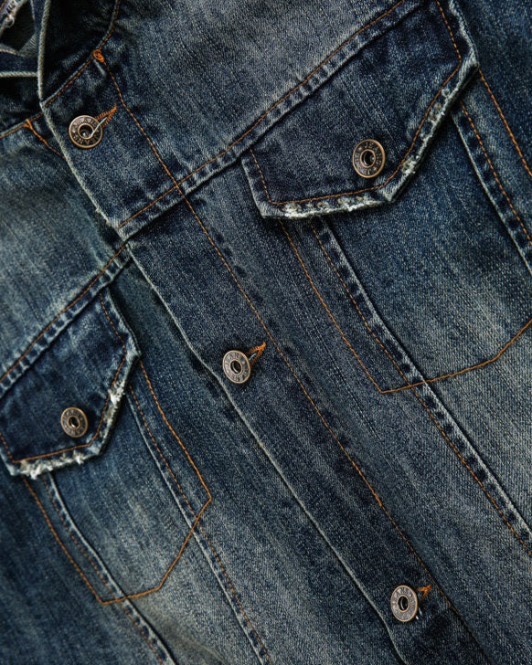 Washed denim jacket