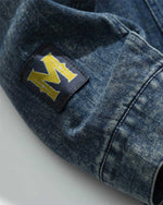 スタンドカラーデニムルーズジャケット