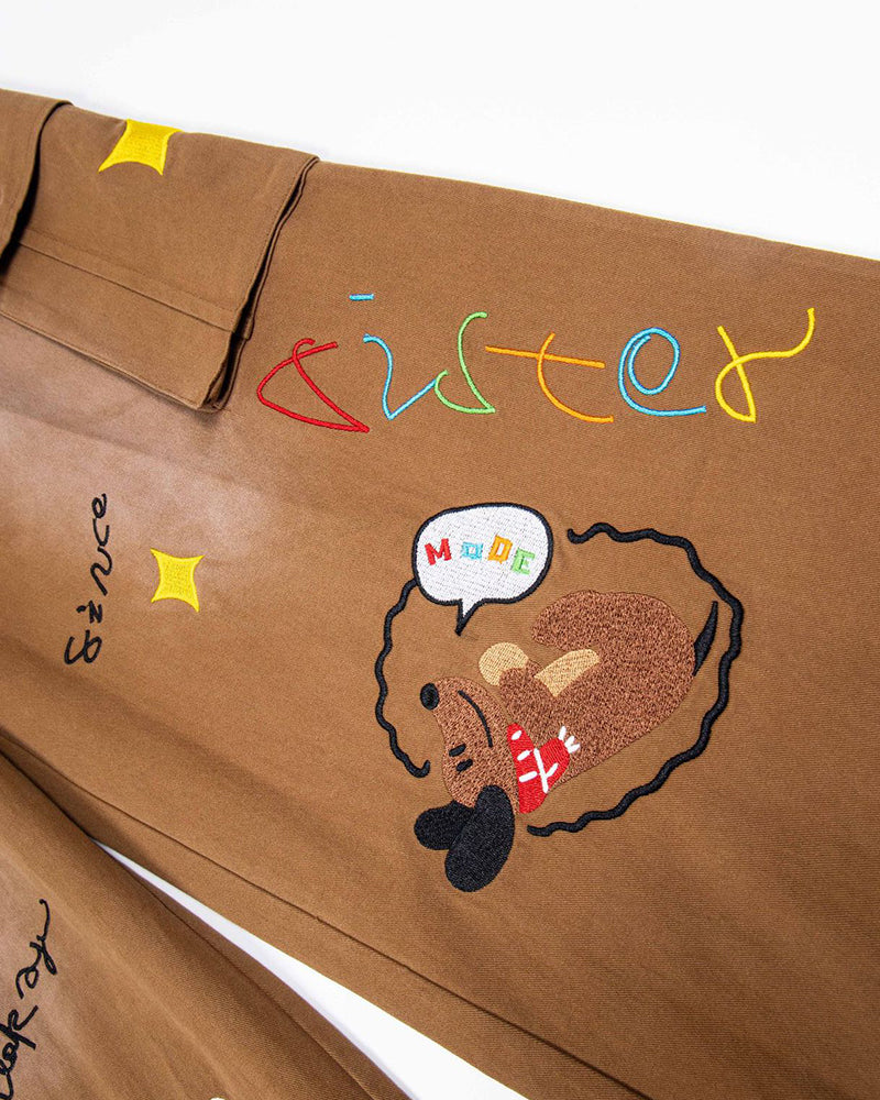 귀엽고 심플한 데님 팬츠