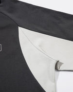 Contrast print lapel short sleeves