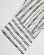 Letter striped long-sleeved shirt