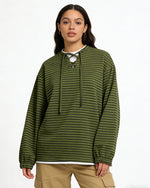 Minimalist Striped Long-Sleeve Top