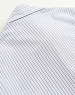 Blue and white striped shirt