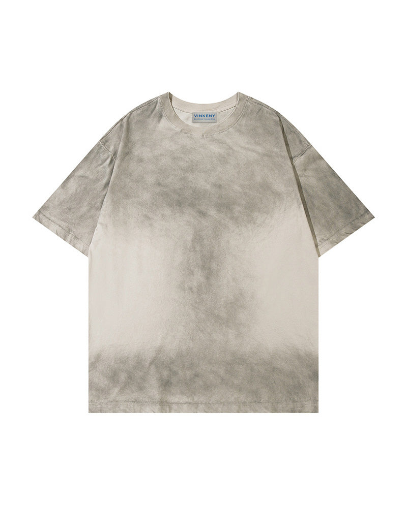 ウォッシュ加工のゆったりとした半袖