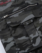 Vintage Multi-Pocket Camouflage Shorts