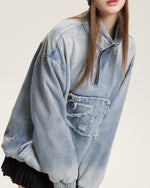 ヴィンテージウォッシュデニムジャケット