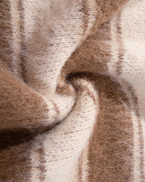 Contrast Stripe Crewneck Sweater