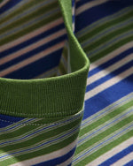 Contrast striped short sleeves