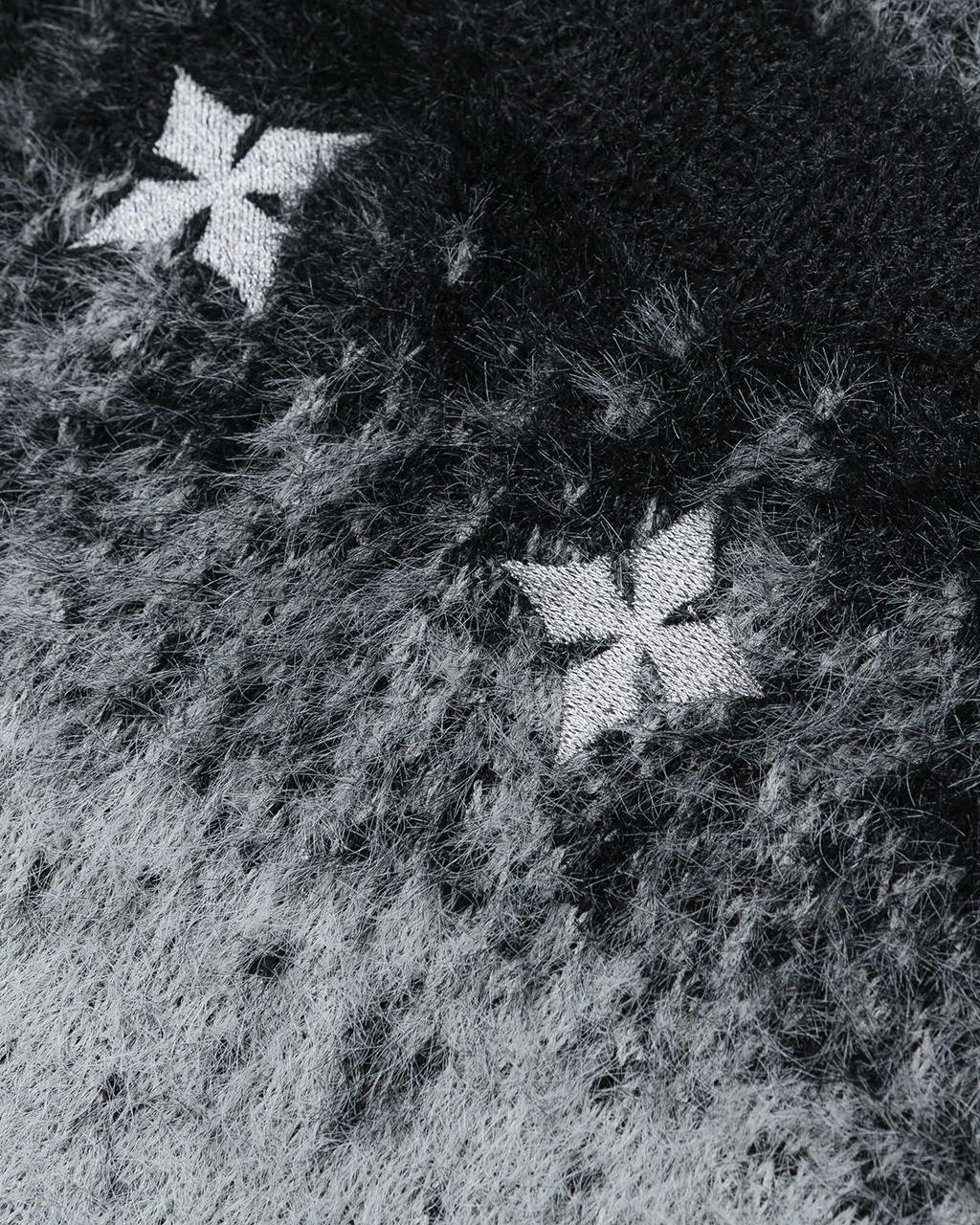 グラデーションクルーネックセーター