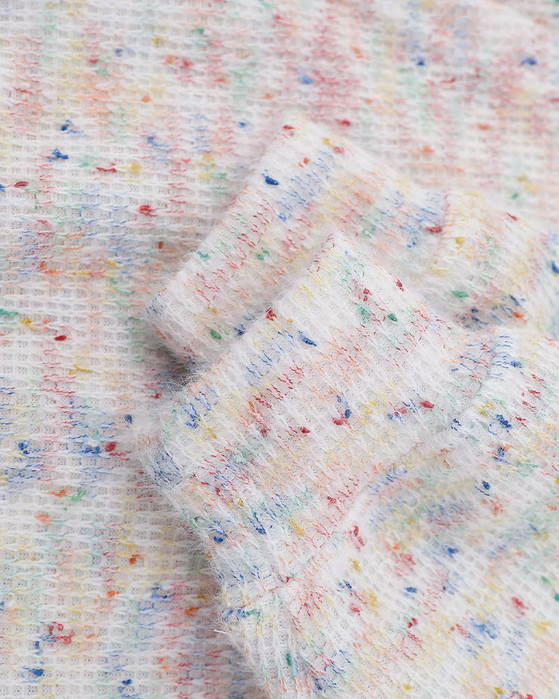 Colorful Puppy Fake Two-Piece Hooded Sweatshirt