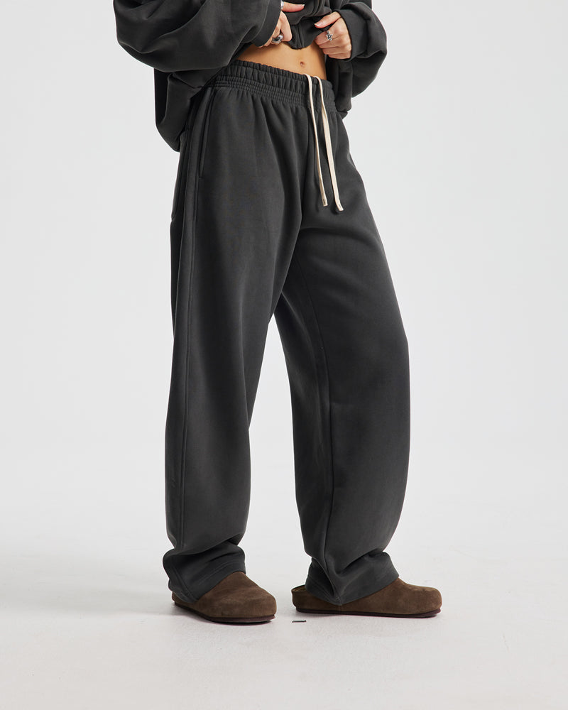 430g Fleece-Lined Loose Sweatpants