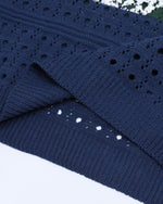 透かしプリントセーター